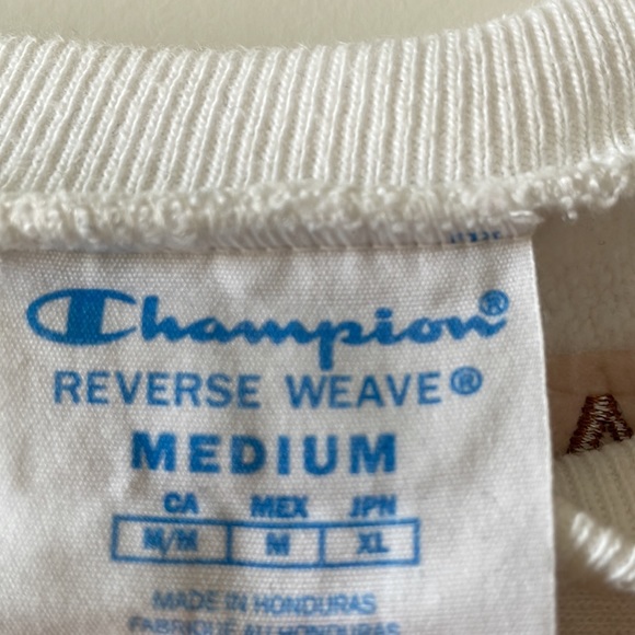 Unisex Champion sweatshirt in white - Picture 3 of 4